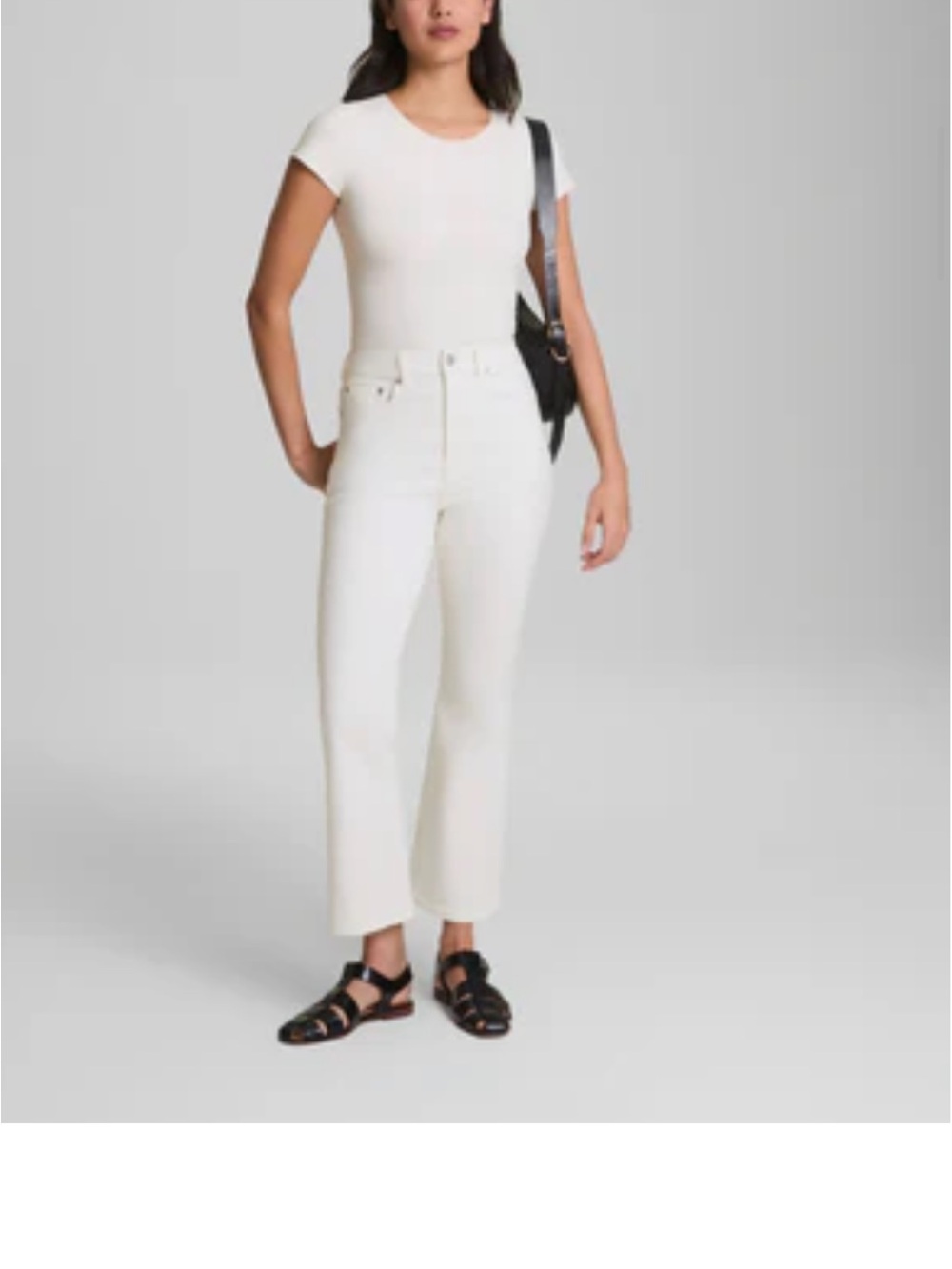 SPANX Re-define Sculpt Kick Flare Jeans in Linen. NWT Size 6.